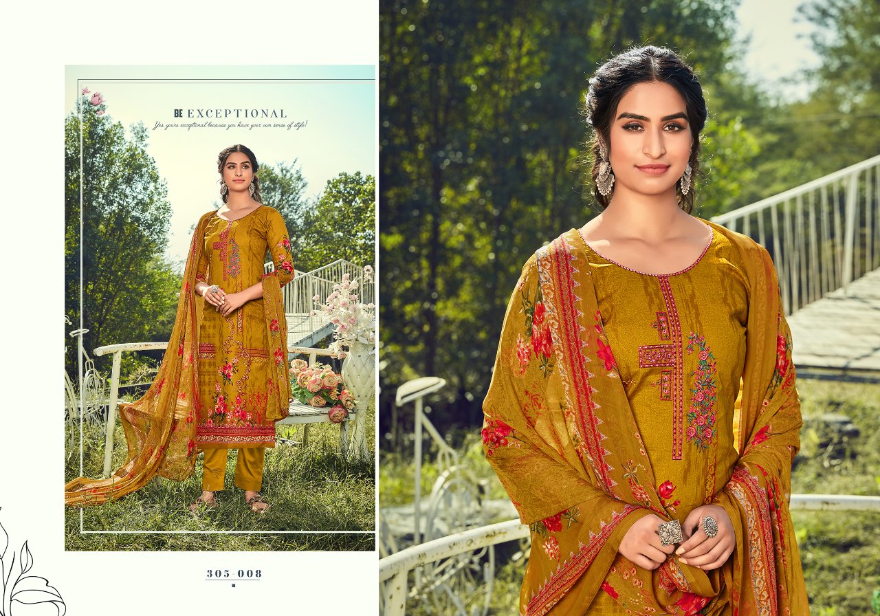 Zulfat Presents Amelia Fancy Digital Printed Dress Materials Collection