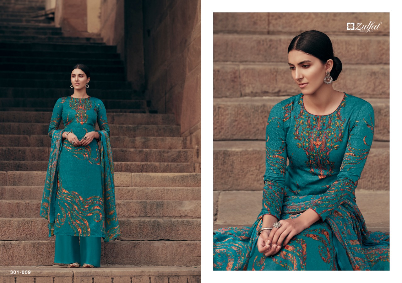 Zulfat Presents  Amira  Designer Dress Material