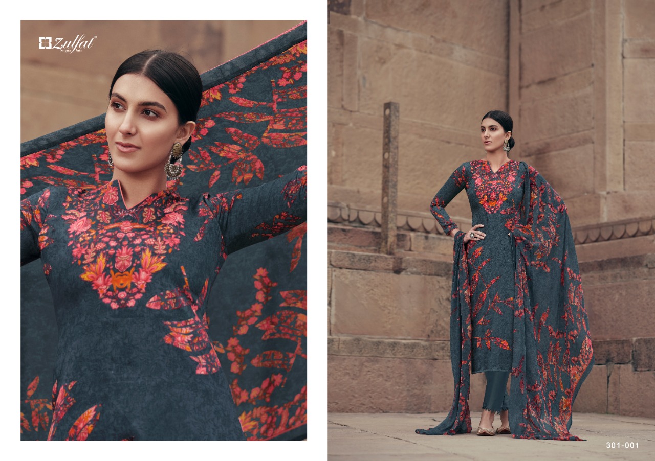Zulfat Presents  Amira  Designer Dress Material