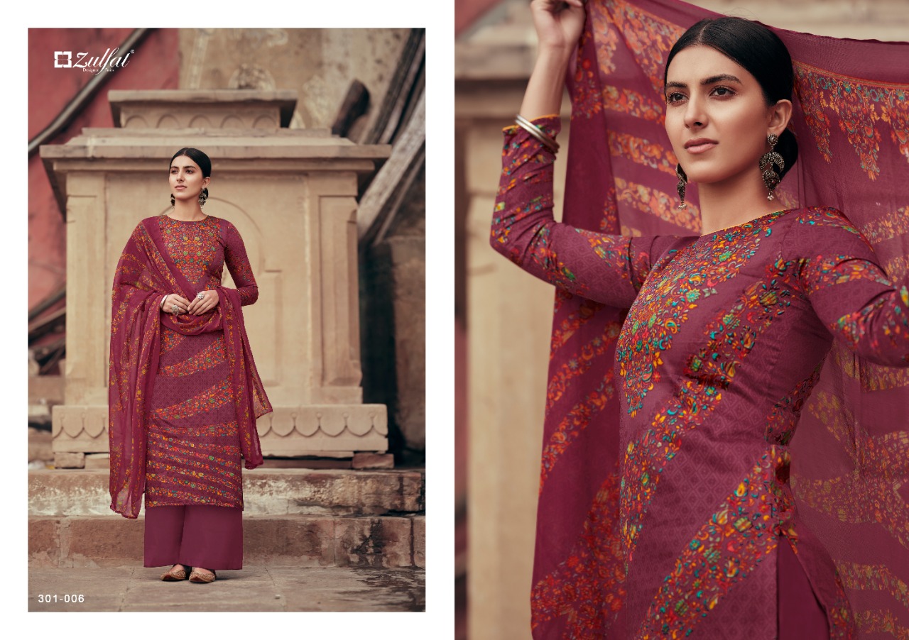 Zulfat Presents  Amira  Designer Dress Material