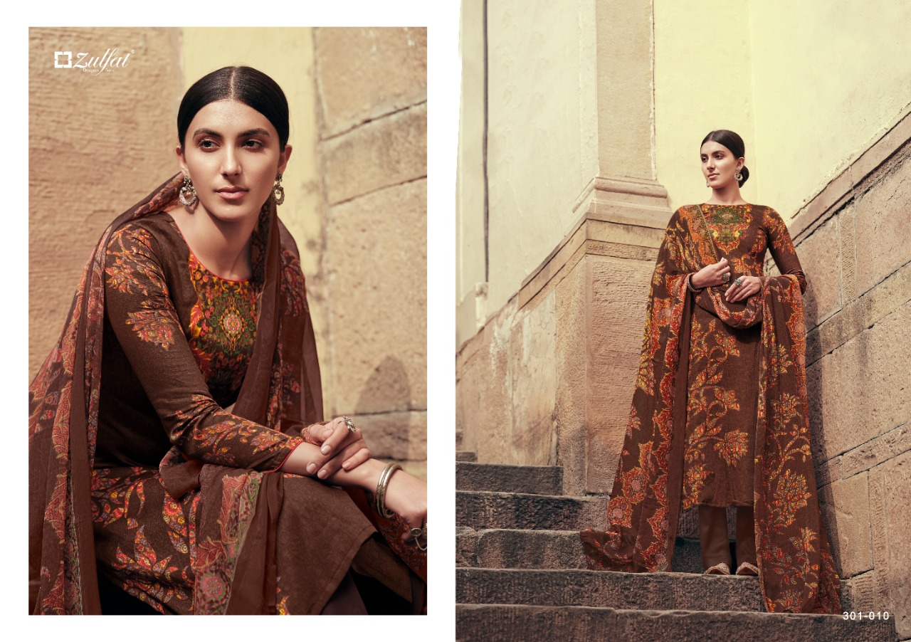 Zulfat Presents  Amira  Designer Dress Material