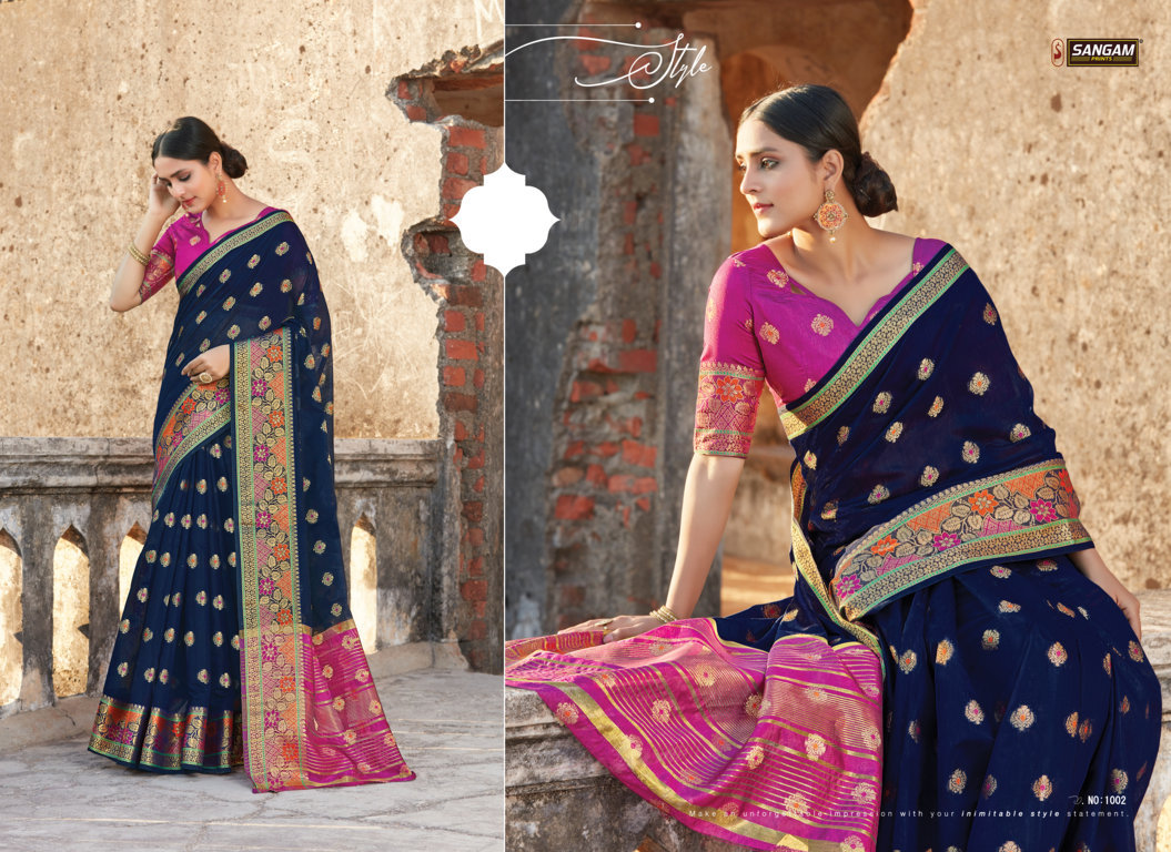 Sangam Presents Mango Silk Vol-2 Cotton Sarees