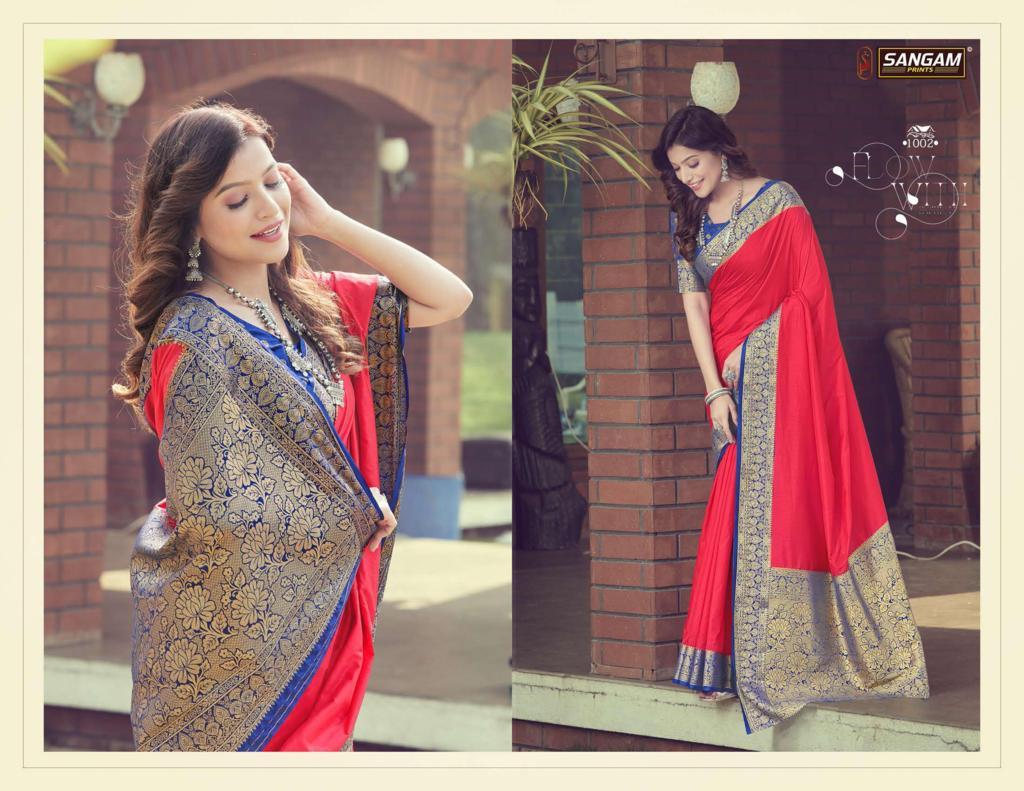 Sangam Presents Dolla Silk Zari Weaving Pure Silk Sarees