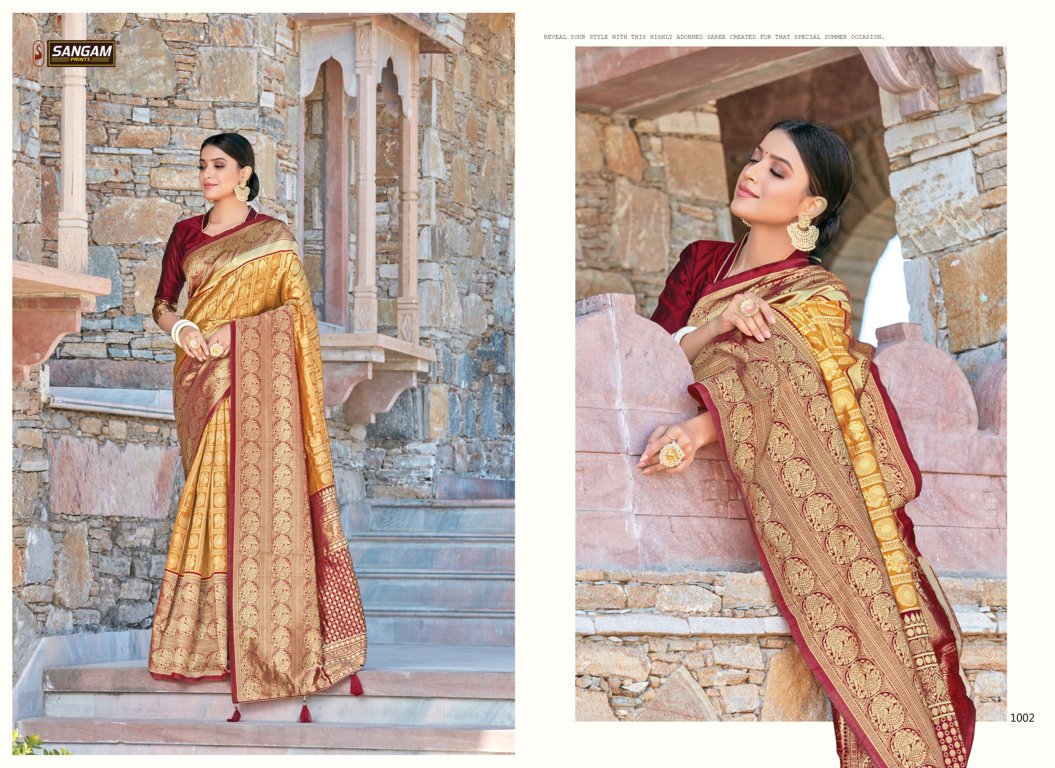 Sangam Presents Sui Dhaga Zari Weaving Silk Sarees