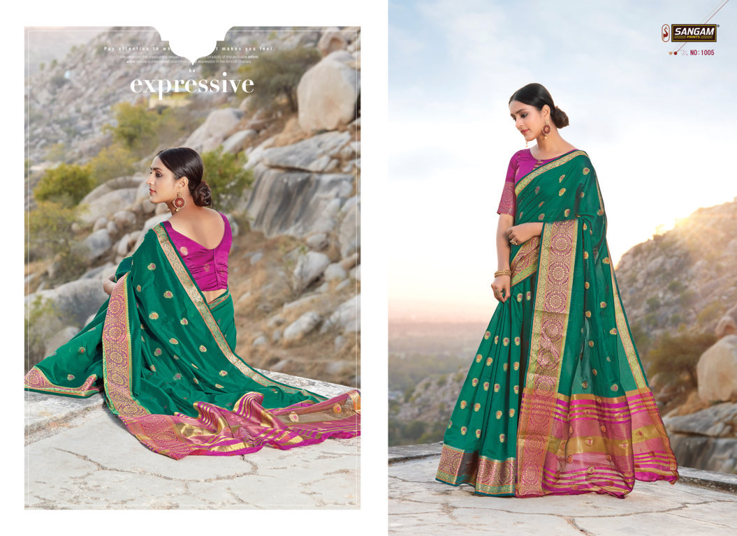 Sangam Presents Mango Silk Vol-2 Cotton Sarees