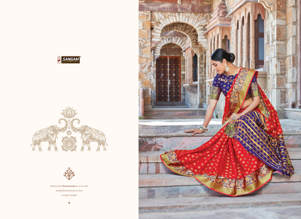 Sangam Presents Libaas Silk Saree With Siroski Work