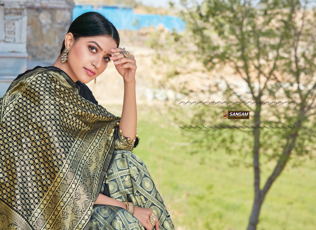 Sangam Presents Sui Dhaga Zari Weaving Silk Sarees