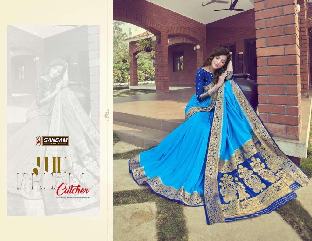 Sangam Presents Dolla Silk Zari Weaving Pure Silk Sarees