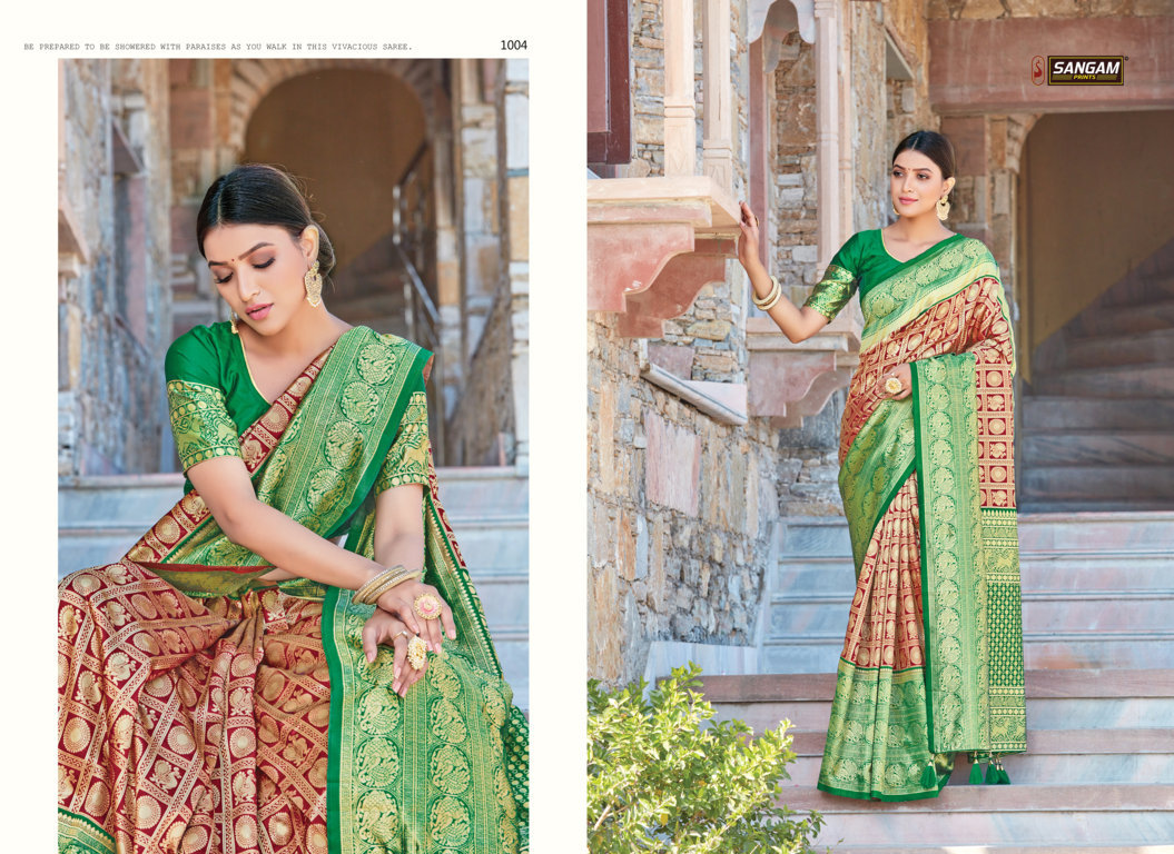 Sangam Presents Sui Dhaga Zari Weaving Silk Sarees