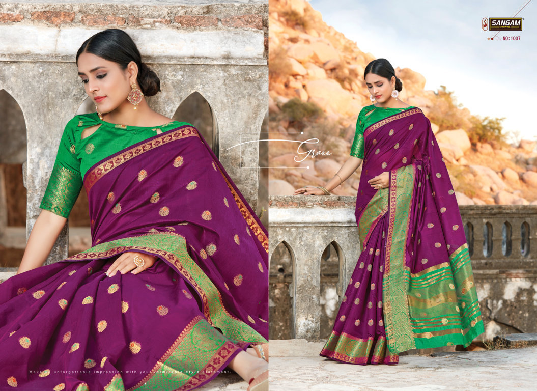 Sangam Presents Mango Silk Vol-2 Cotton Sarees