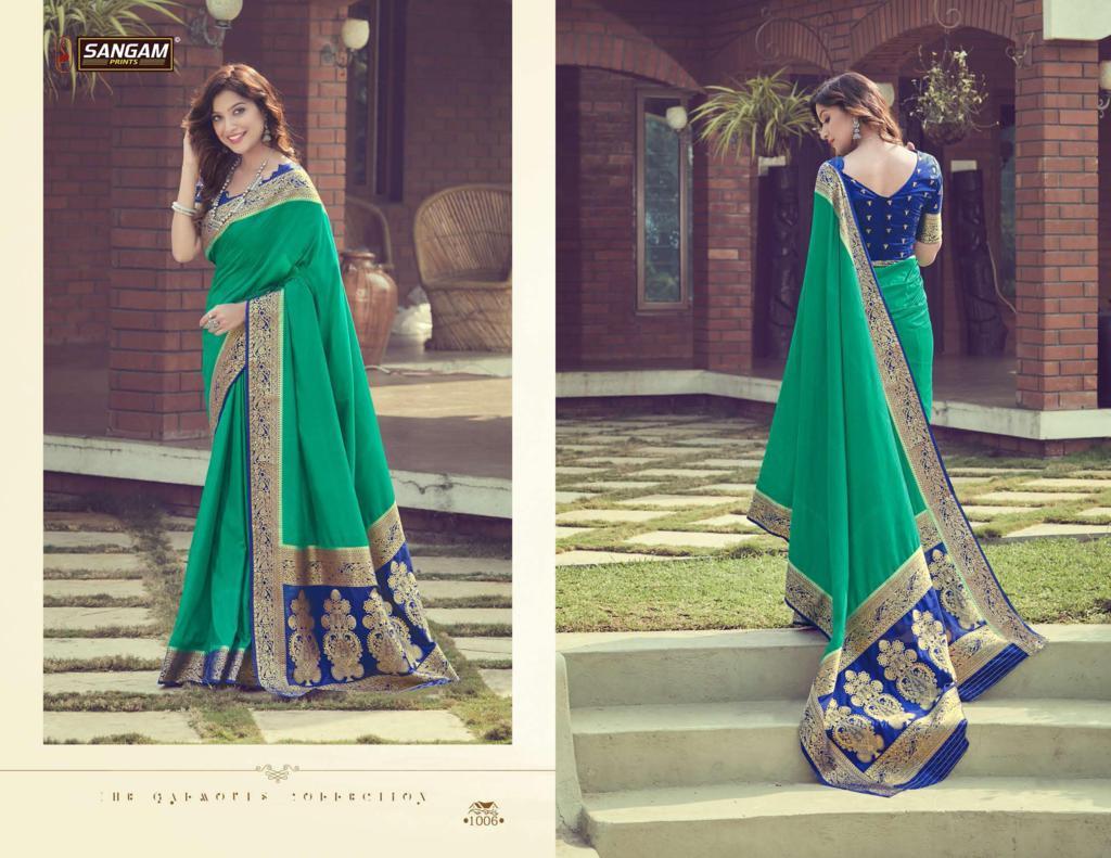 Sangam Presents Dolla Silk Zari Weaving Pure Silk Sarees