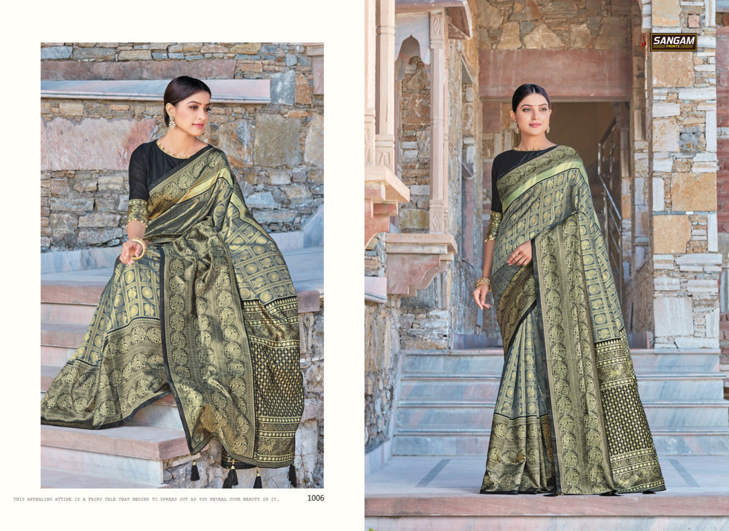 Sangam Presents Sui Dhaga Zari Weaving Silk Sarees