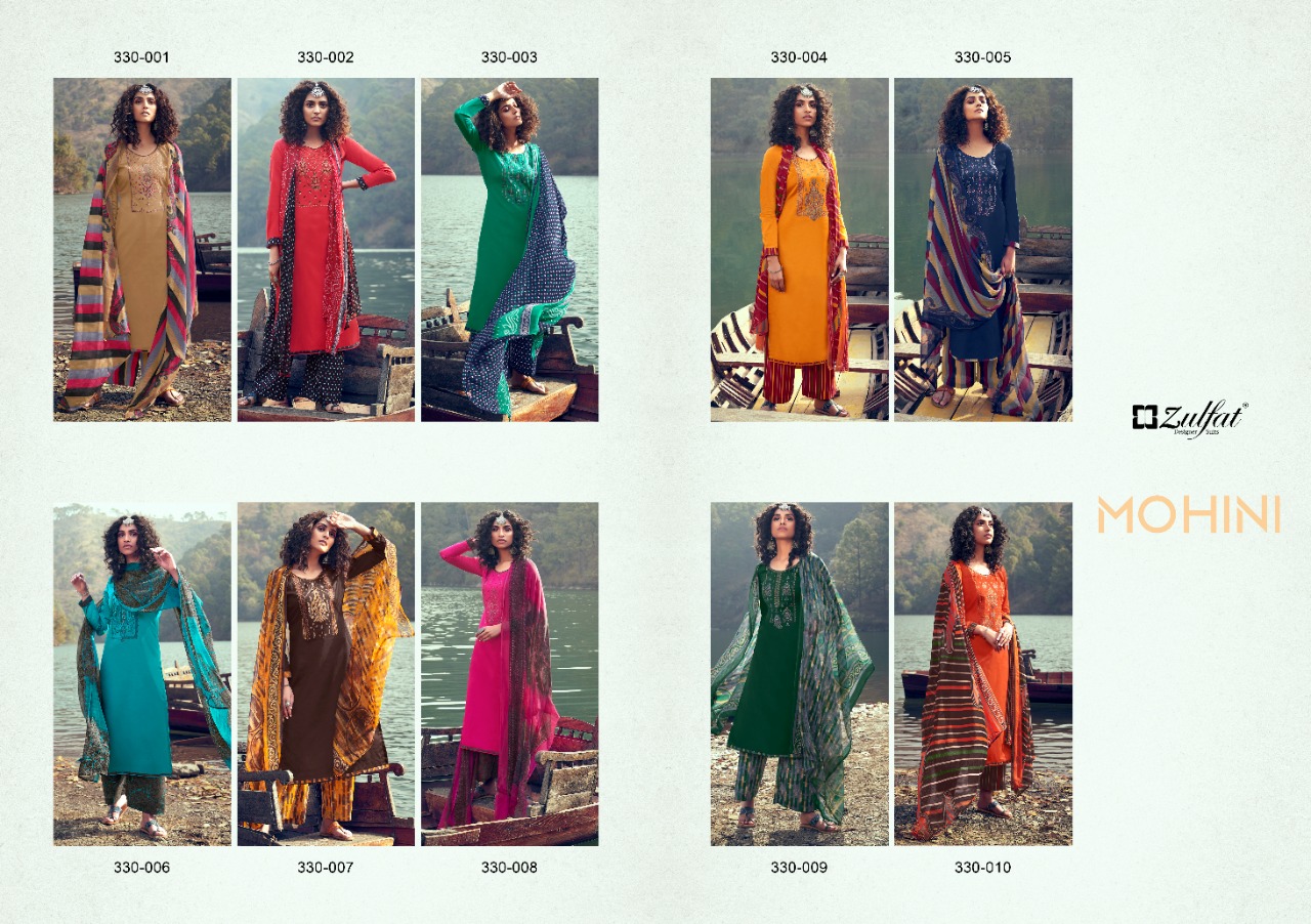 Zulfat Presents Mohini Vol 5  Designer Dress Material