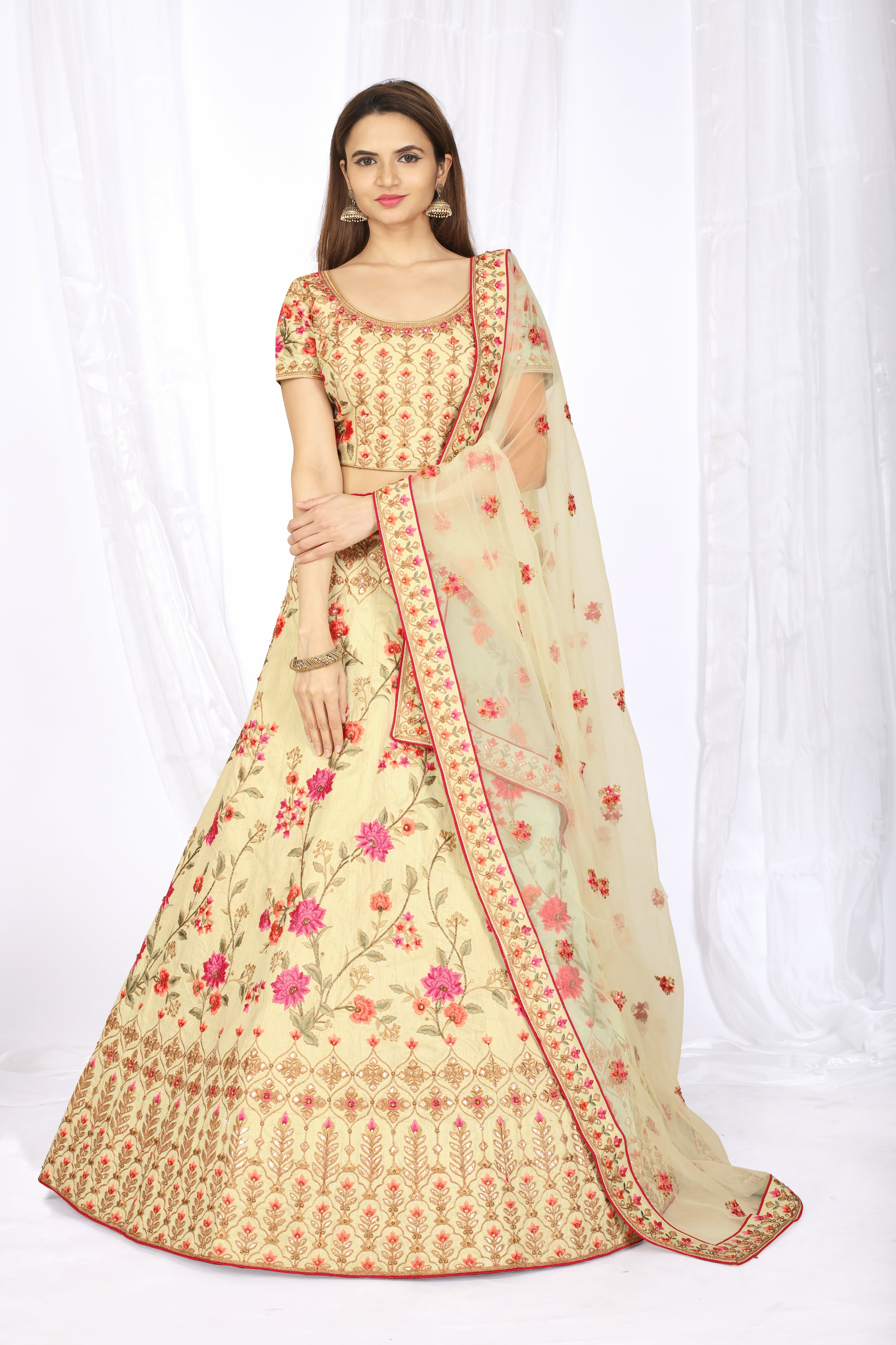 Fc Presents Beige Lehenga Choli Online In India