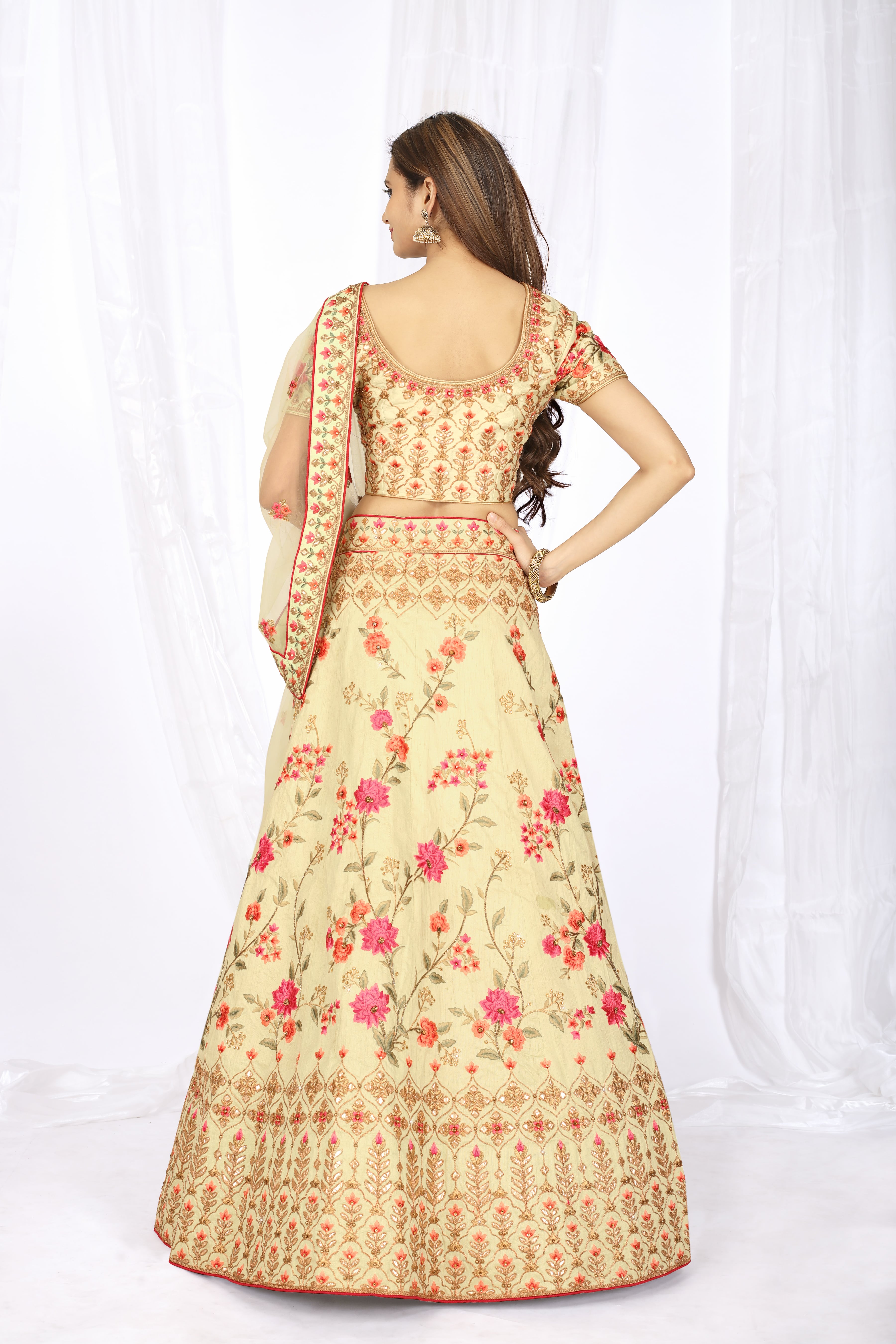 Fc Presents Beige Lehenga Choli Online In India