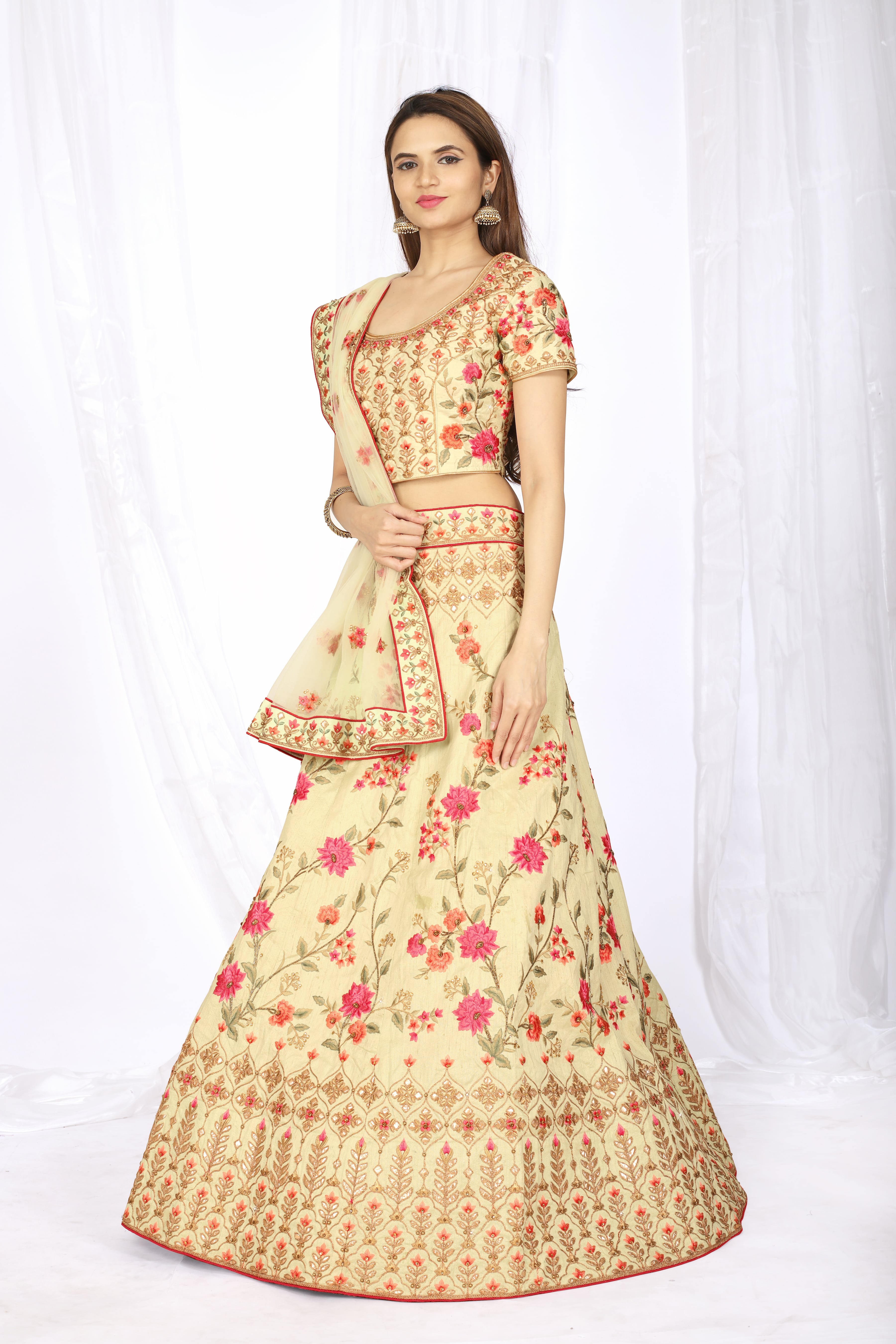 Fc Presents Beige Lehenga Choli Online In India