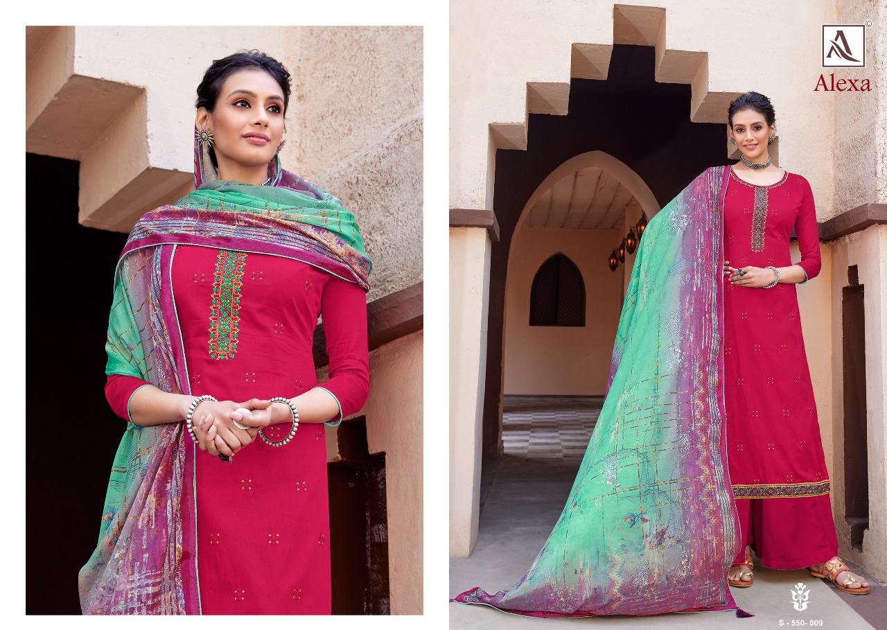 Alok Presents  Alexa Designer Dress Material Collection