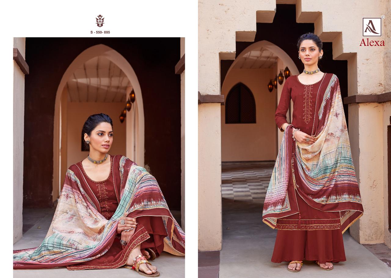 Alok Presents  Alexa Designer Dress Material Collection
