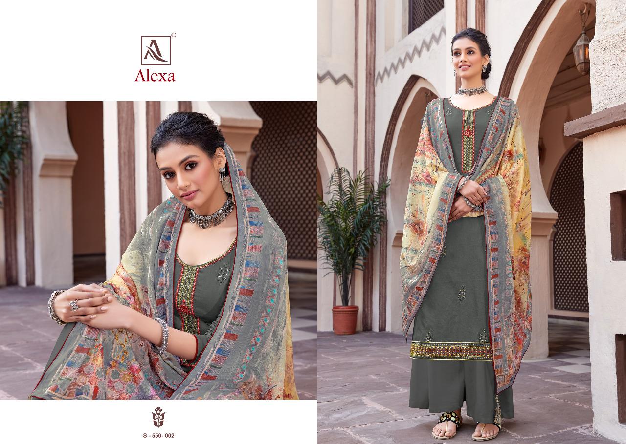 Alok Presents  Alexa Designer Dress Material Collection