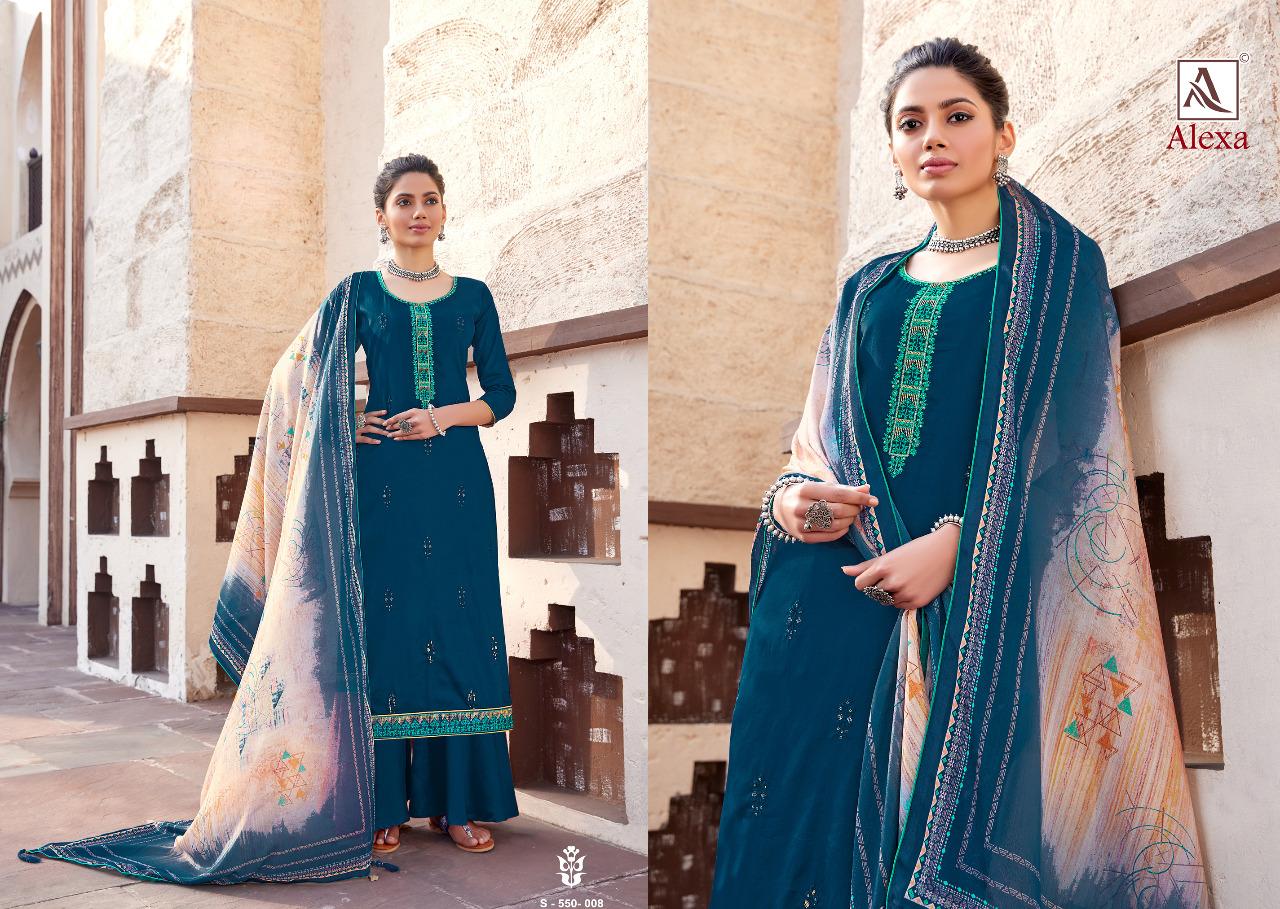 Alok Presents  Alexa Designer Dress Material Collection