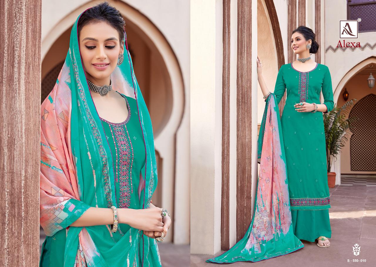 Alok Presents  Alexa Designer Dress Material Collection