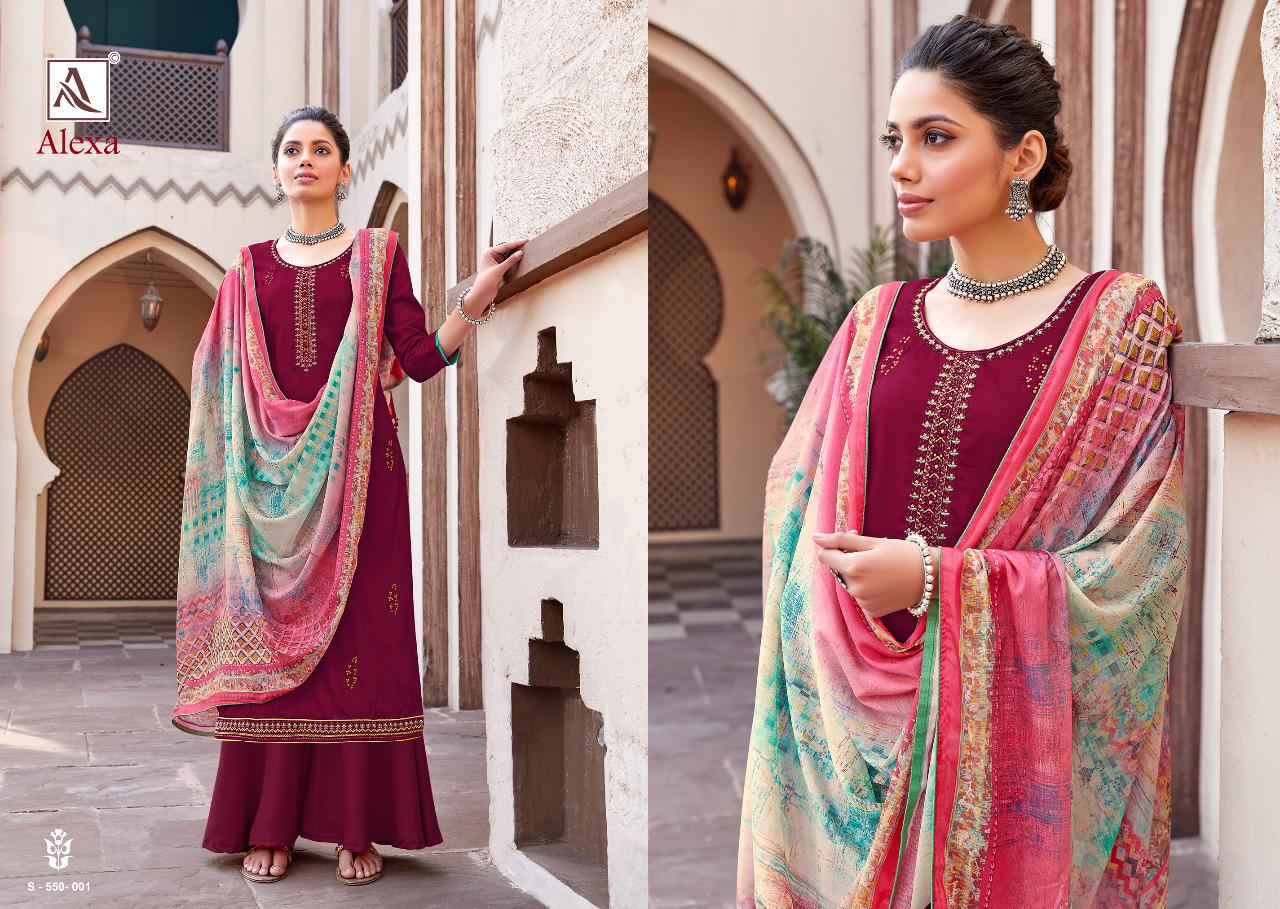 Alok Presents  Alexa Designer Dress Material Collection