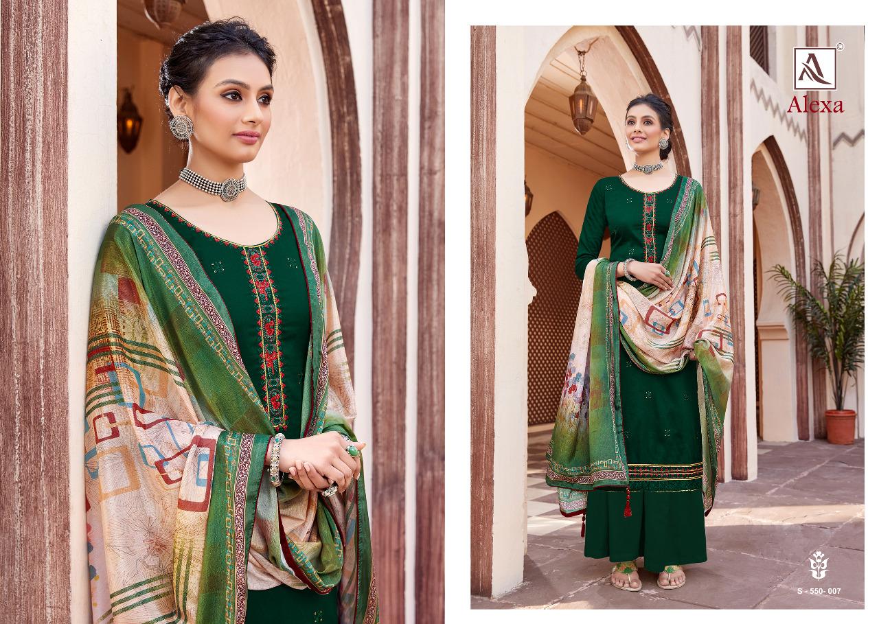 Alok Presents  Alexa Designer Dress Material Collection