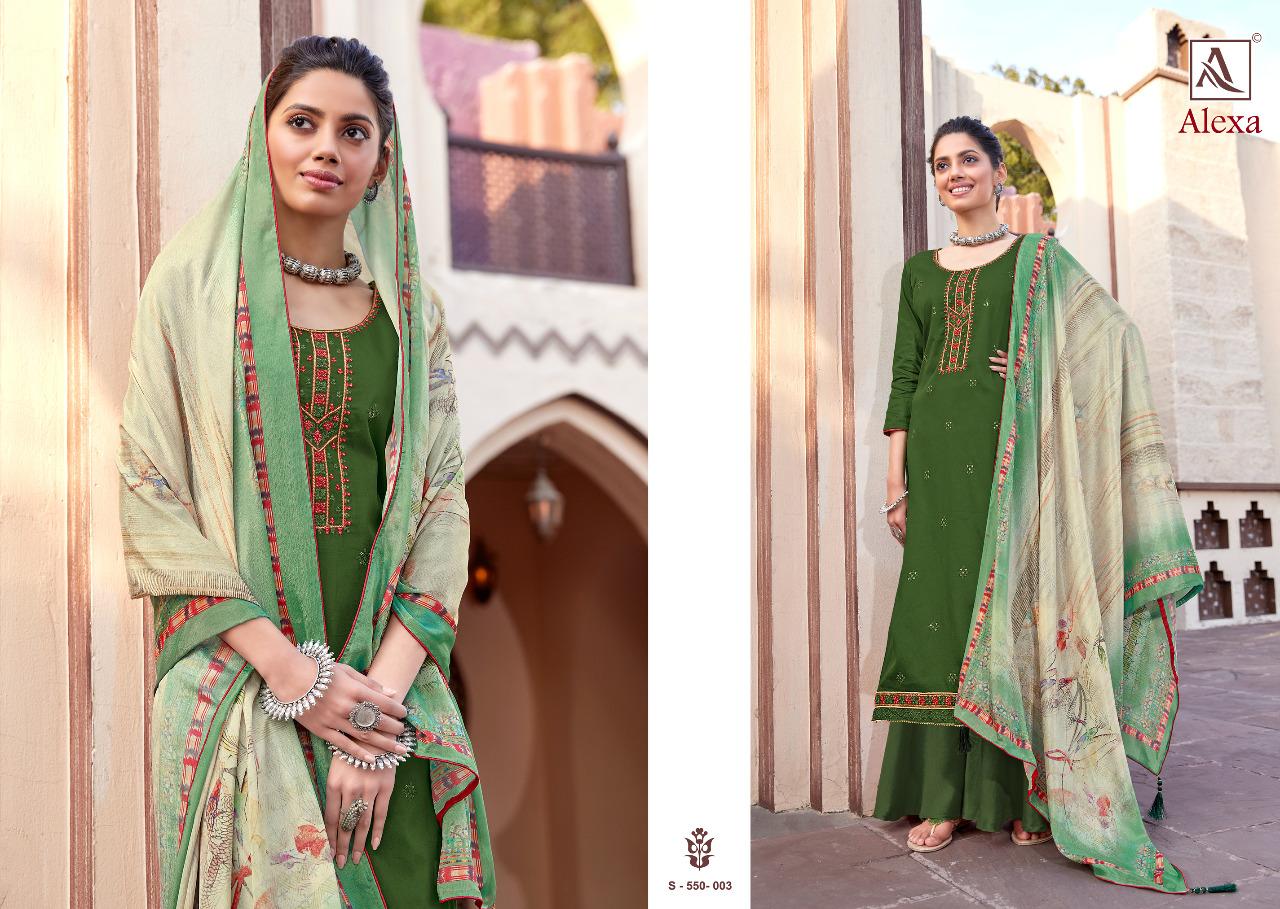Alok Presents  Alexa Designer Dress Material Collection