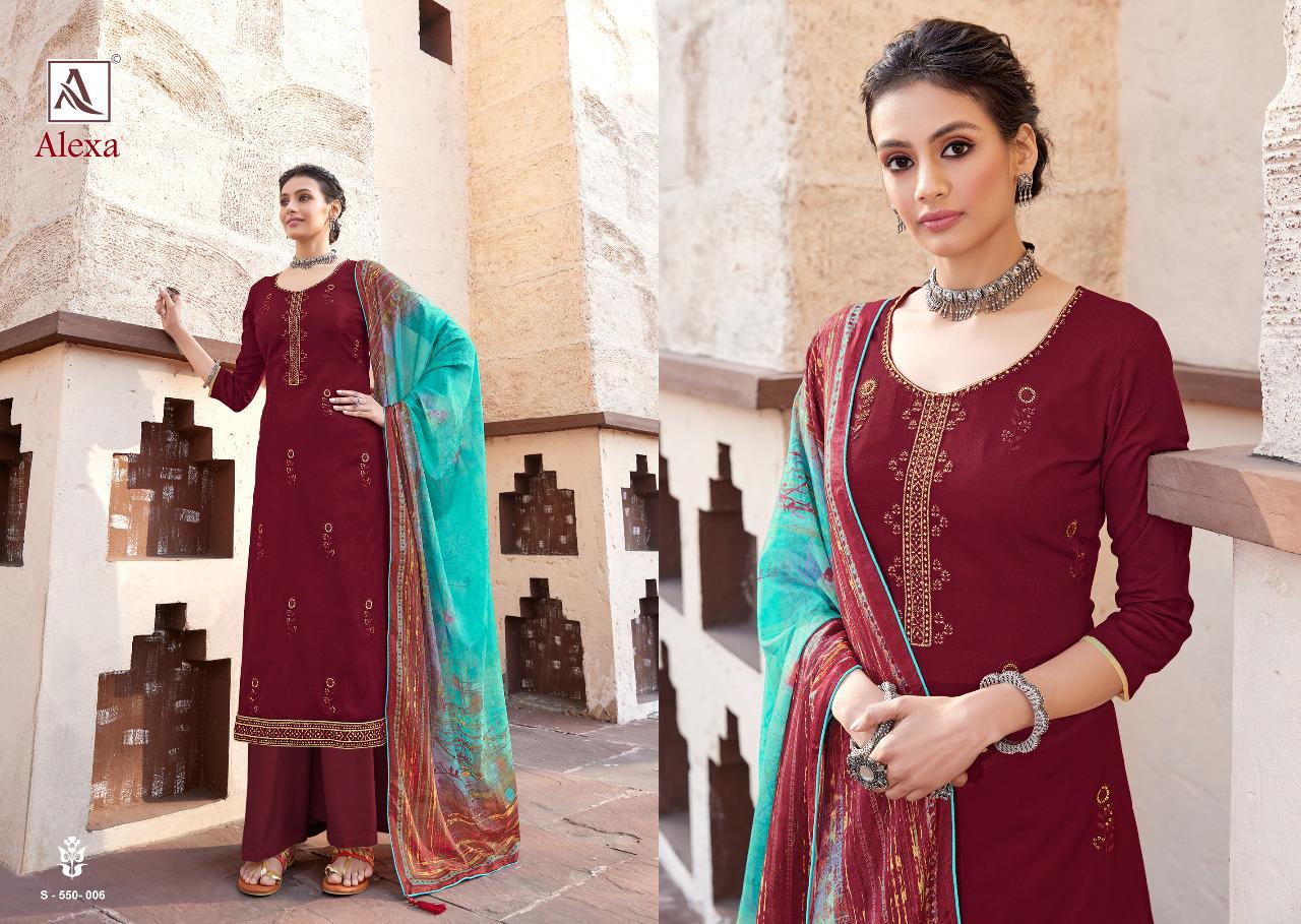 Alok Presents  Alexa Designer Dress Material Collection
