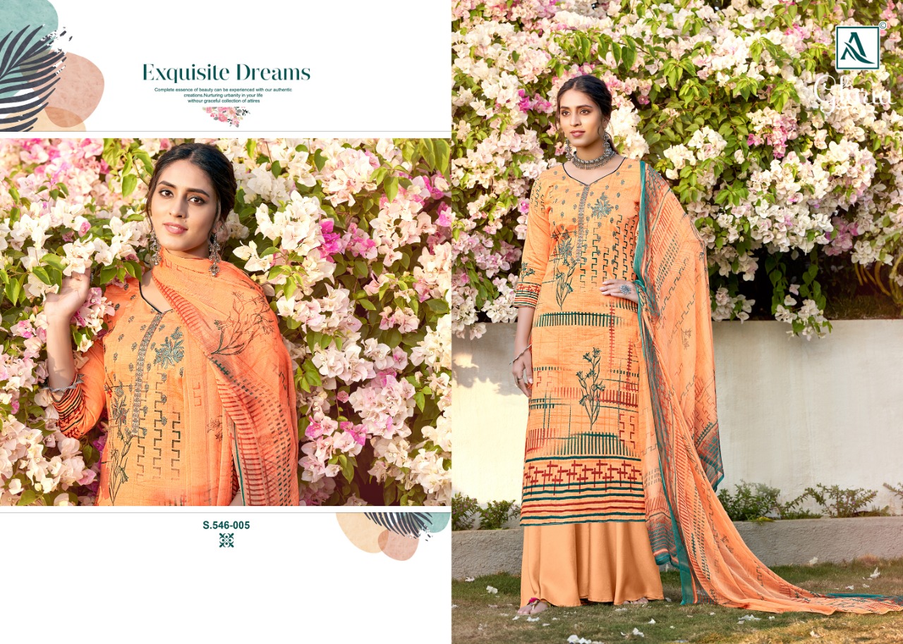 Alok Presents Gloria Digital Printed  Dress Material Collection
