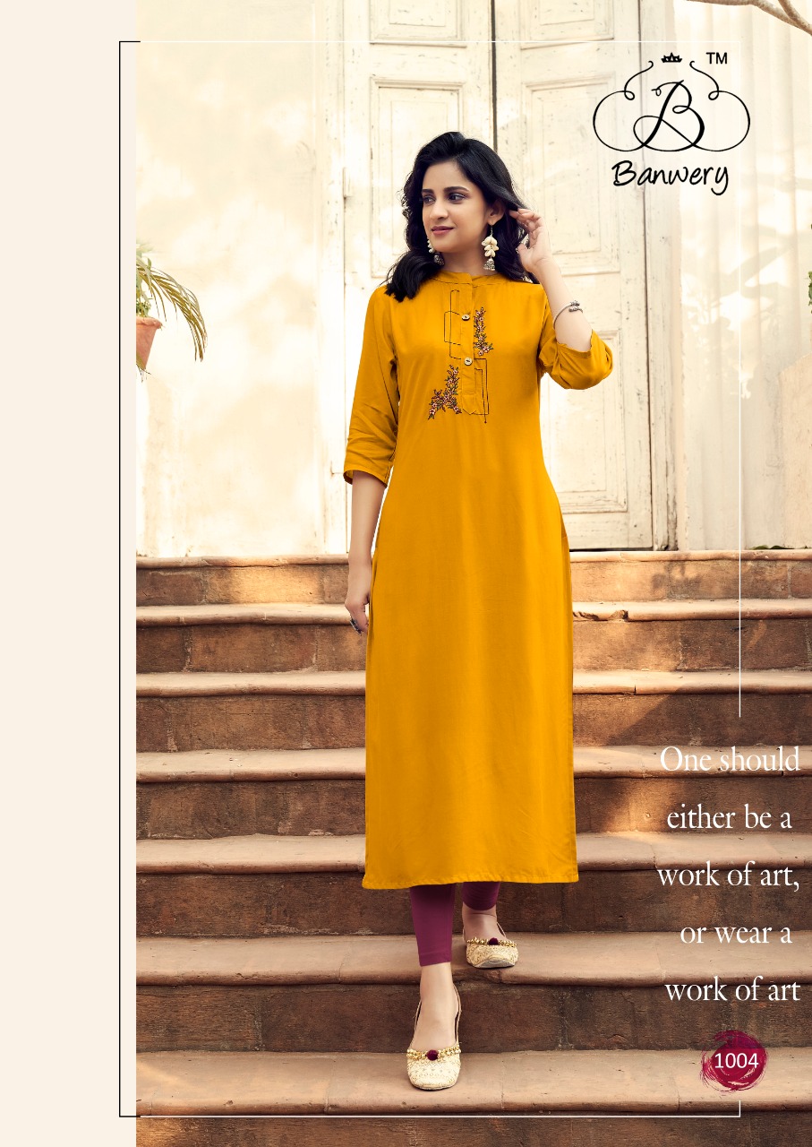 Banwery Launching Mohini Designer Readymade Kurtis Wholesale In Surat