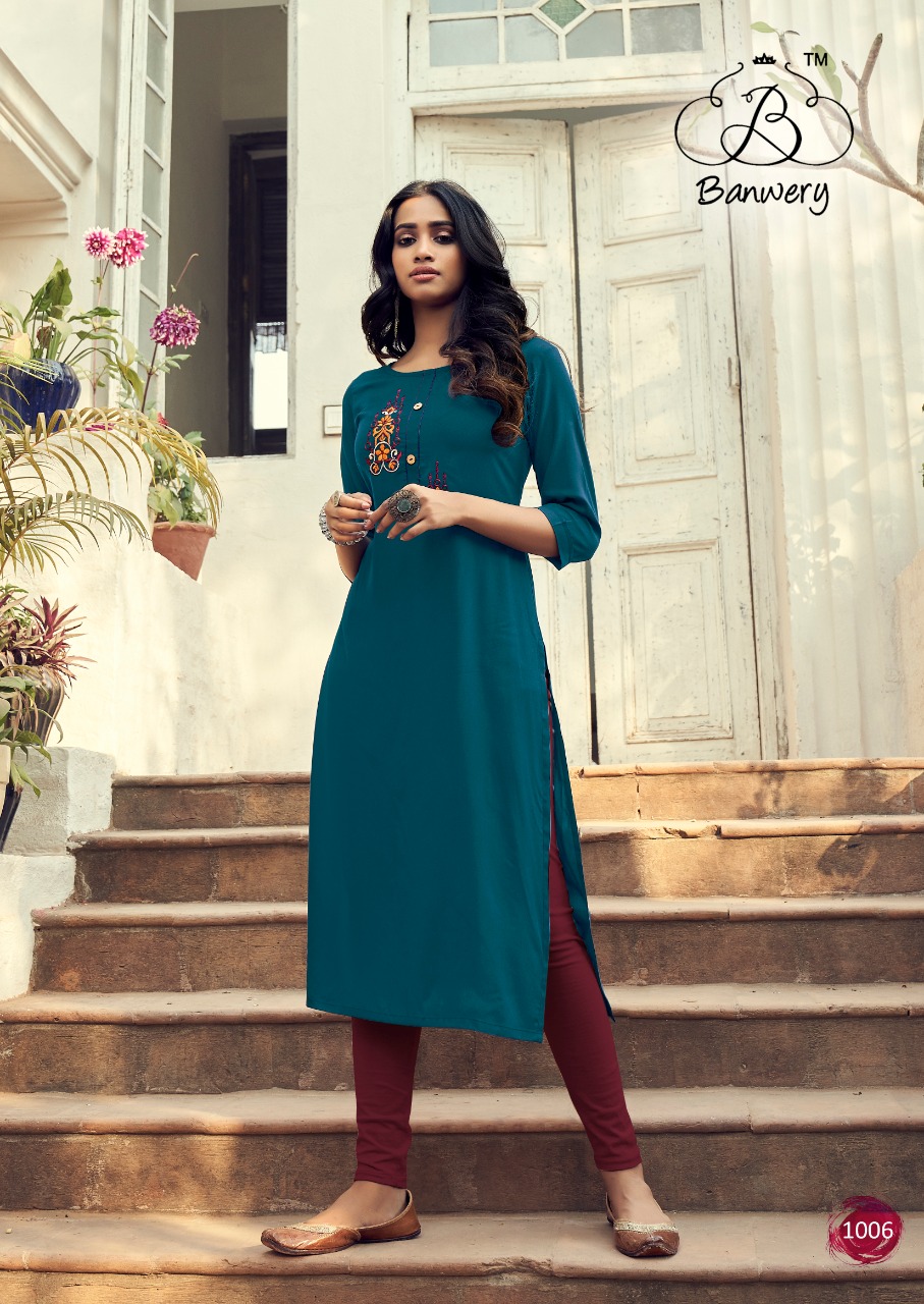 Banwery Launching Mohini Designer Readymade Kurtis Wholesale In Surat