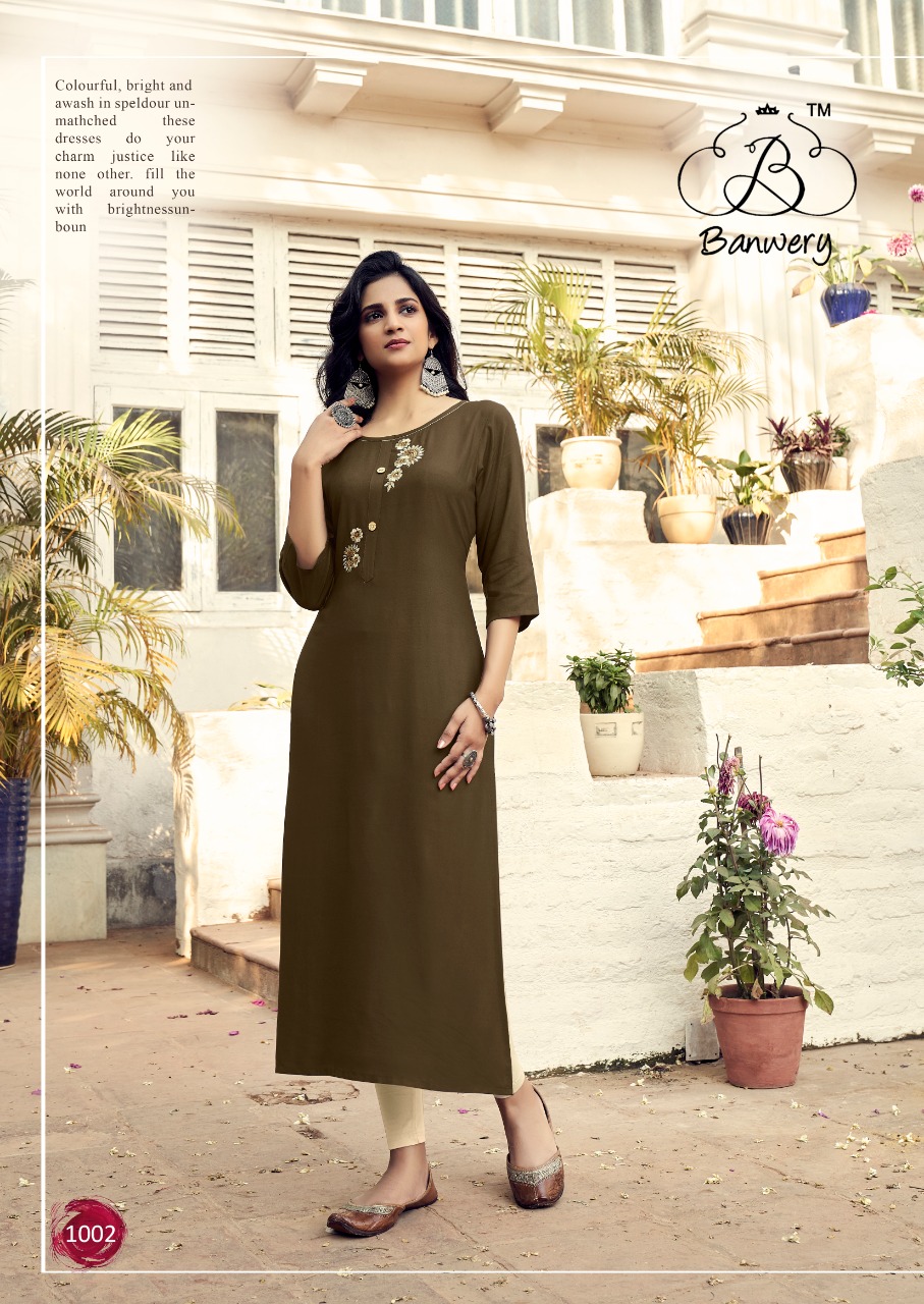 Banwery Launching Mohini Designer Readymade Kurtis Wholesale In Surat