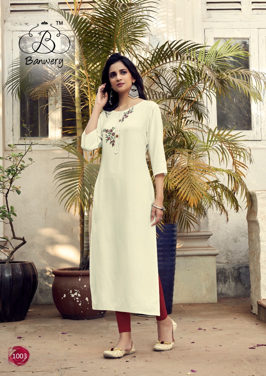 Banwery Launching Mohini Designer Readymade Kurtis Wholesale In Surat