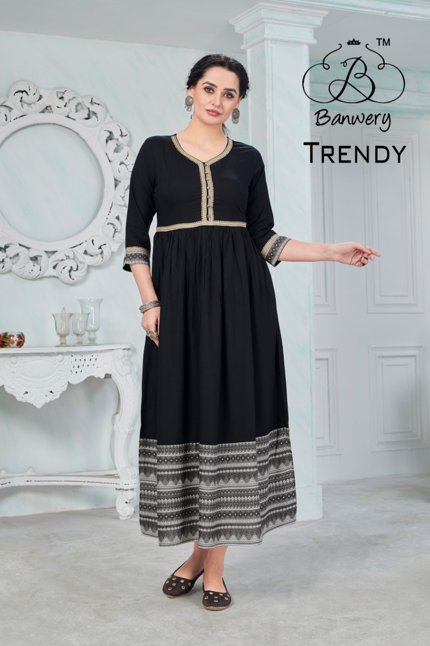 Banwery Presents  Trendy  Designer Long Kurtis Collection