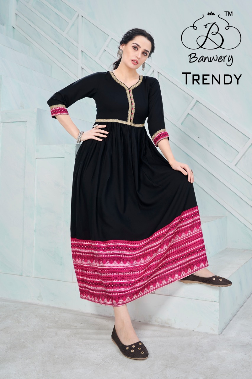 Banwery Presents  Trendy  Designer Long Kurtis Collection