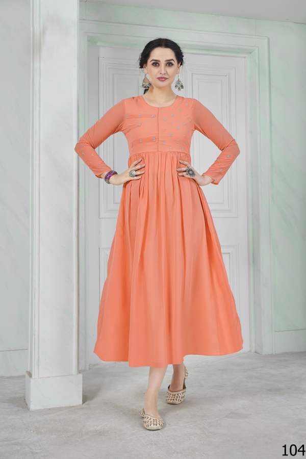 Banwery Presents Zuri Mom And Daughter Designer Kurtis Collection