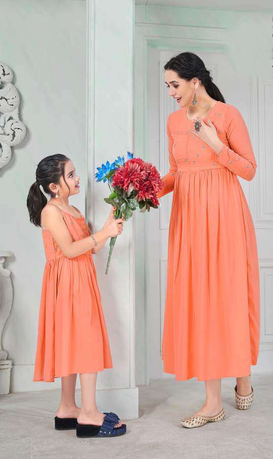 Banwery Presents Zuri Mom And Daughter Designer Kurtis Collection