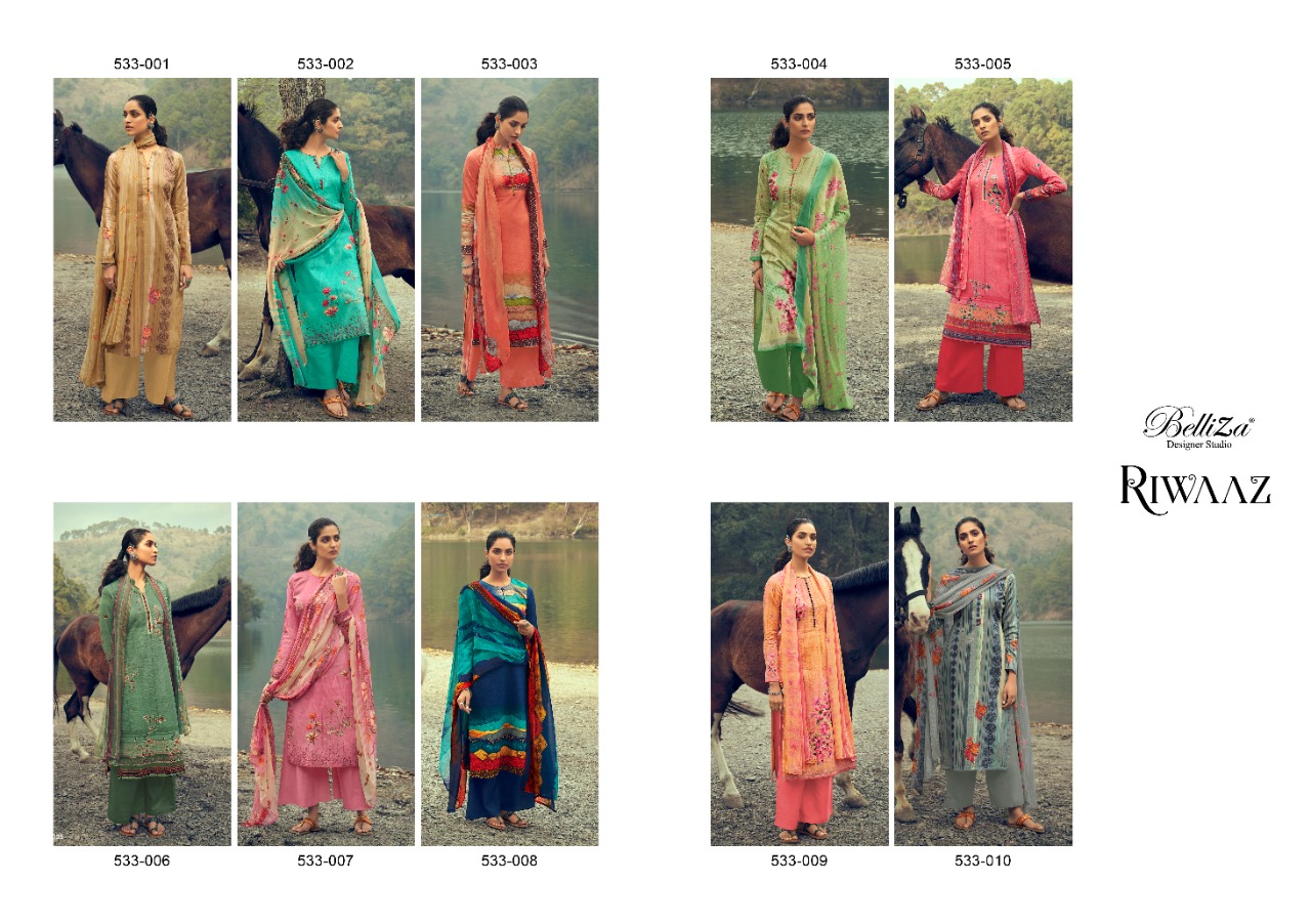Belliza By Launching Riwaaz Vol 2 Wholesale Digital Printed Drees