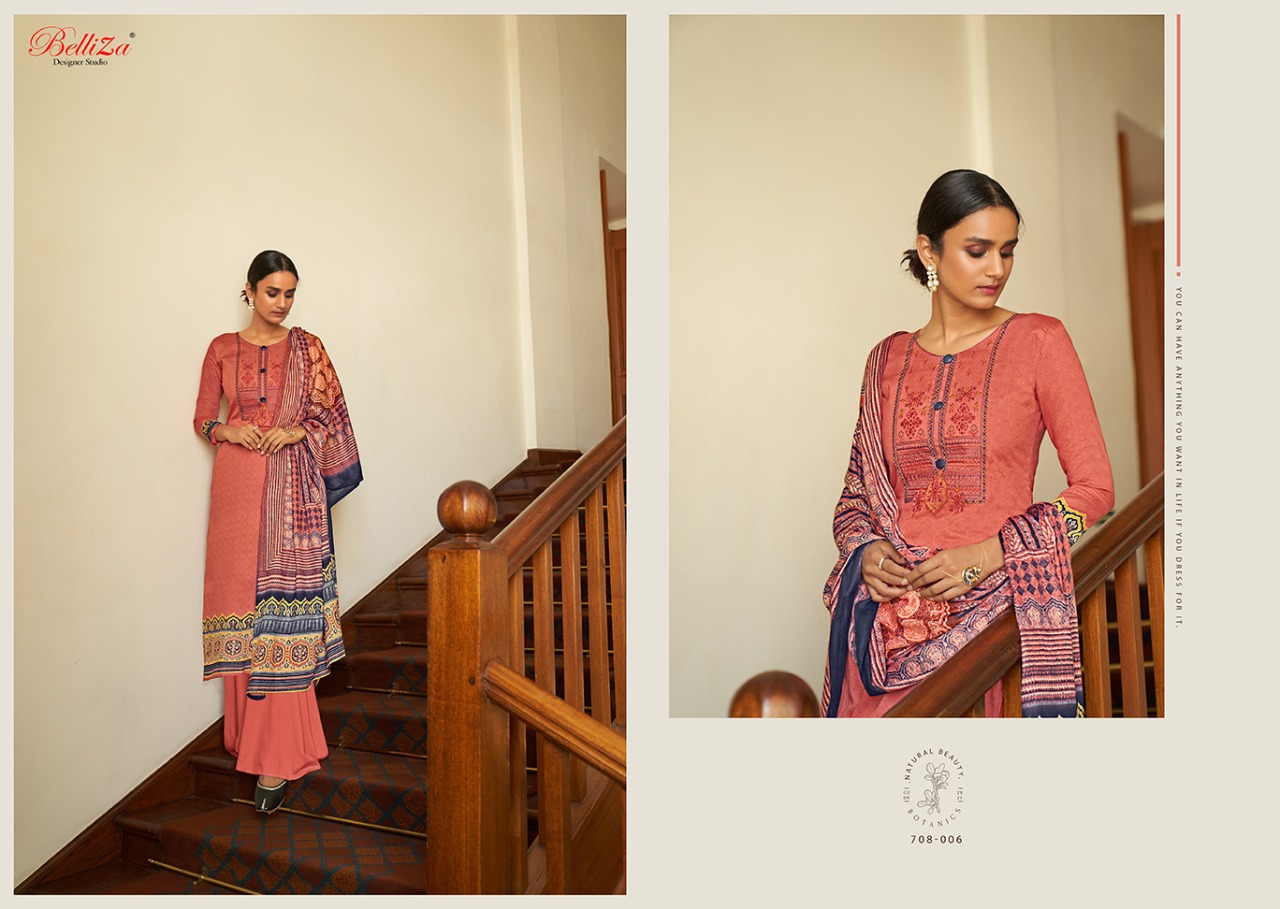 Belliza Presents  Haseen  Designer Dress Material Collection