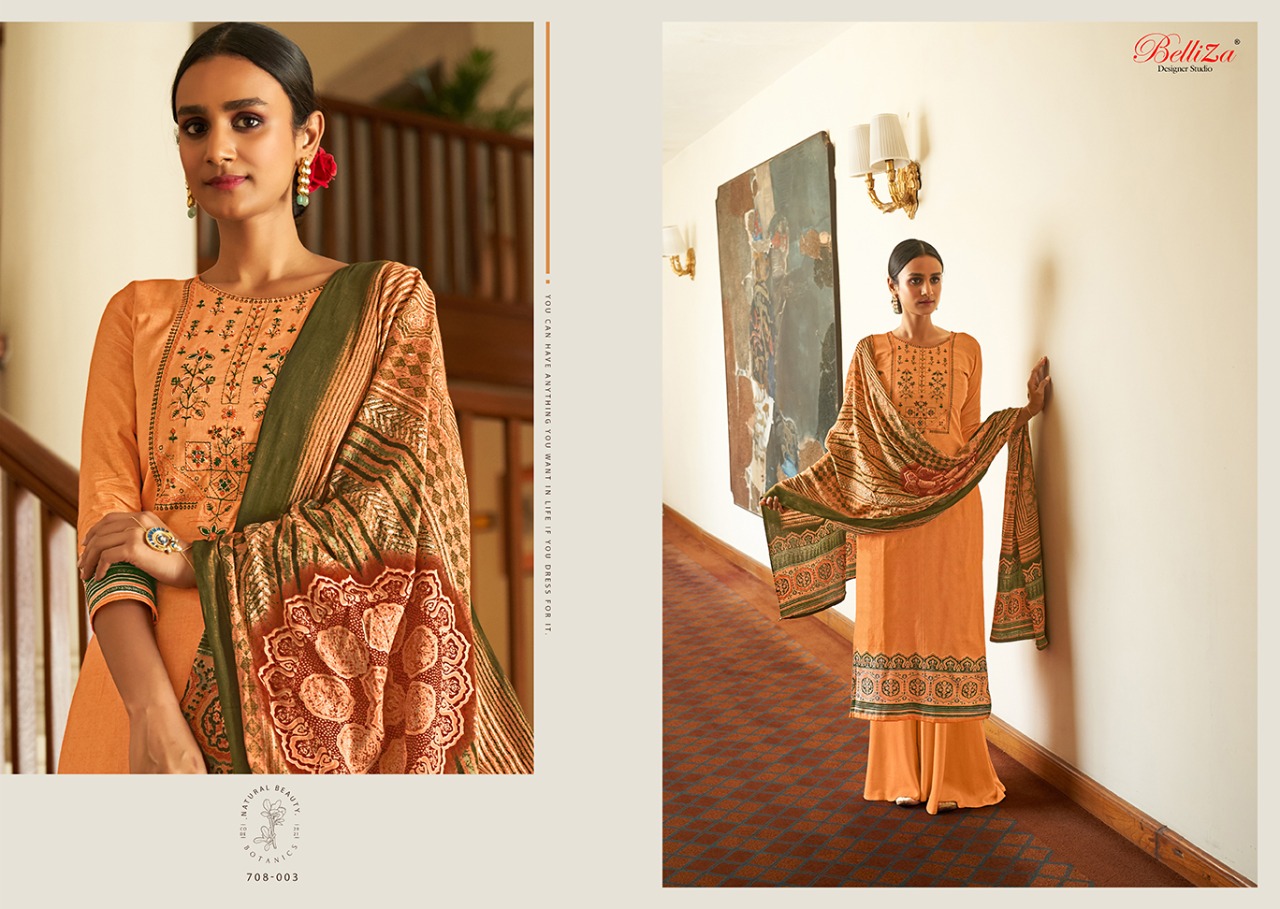 Belliza Presents  Haseen  Designer Dress Material Collection