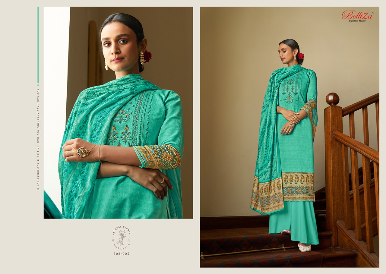 Belliza Presents  Haseen  Designer Dress Material Collection