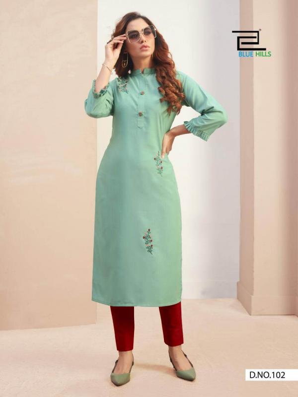 Blue Hills  Presents Mahek  Rayon Kurti Collection