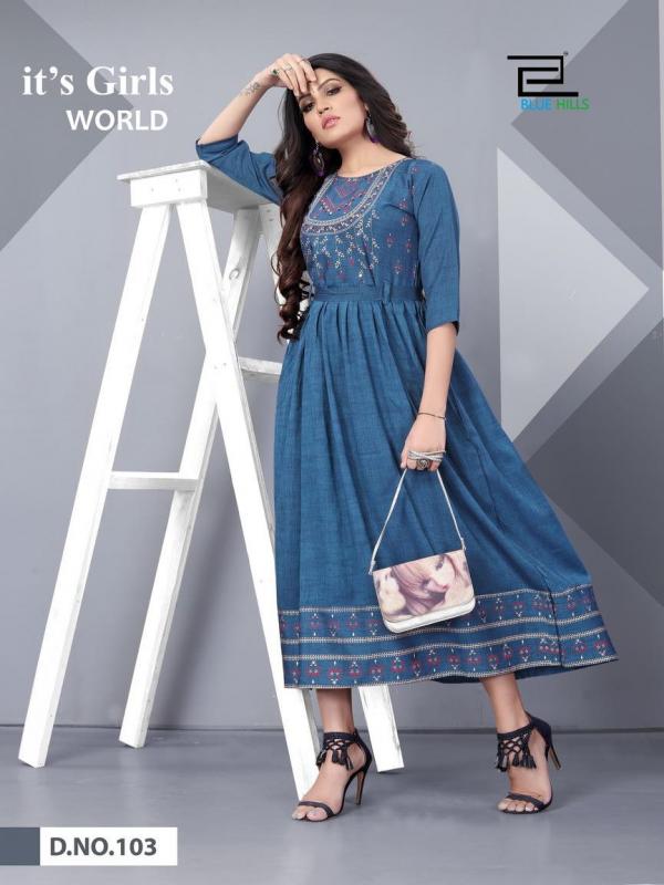 Blue Hills Presents Shivi  Fancy Kurtis Collection