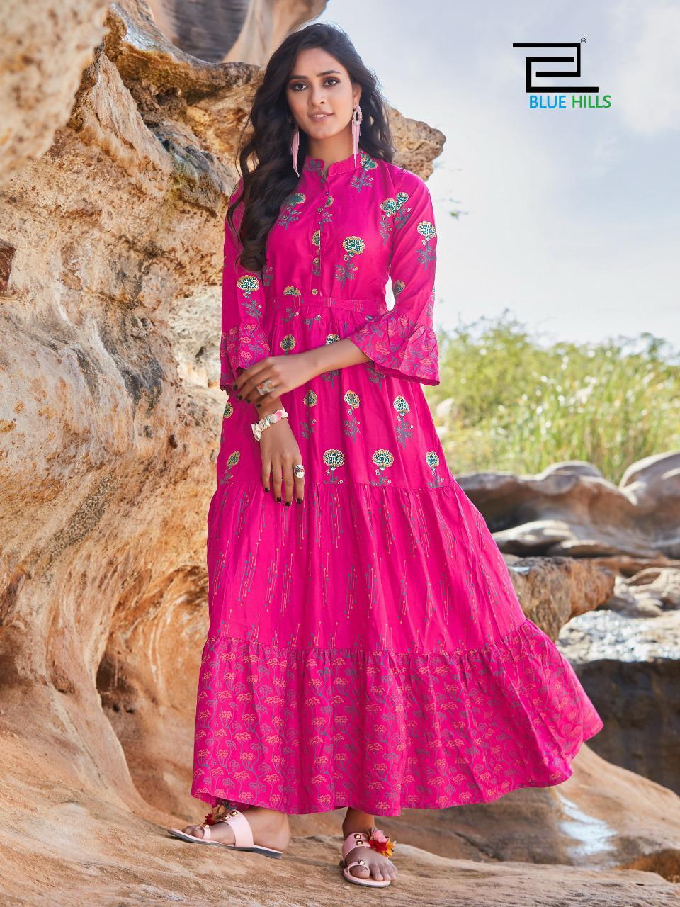 Blue Hills Presents Sunflower Vol 1  Long Kurtis Collection