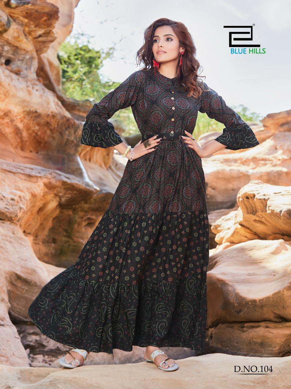 Blue Hills Presents Sunflower Vol 1  Long Kurtis Collection