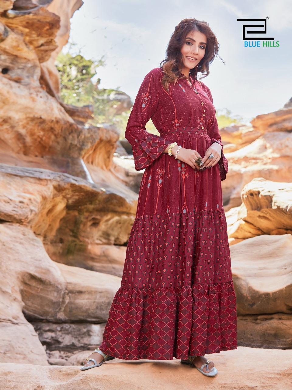 Blue Hills Presents Sunflower Vol 1  Long Kurtis Collection