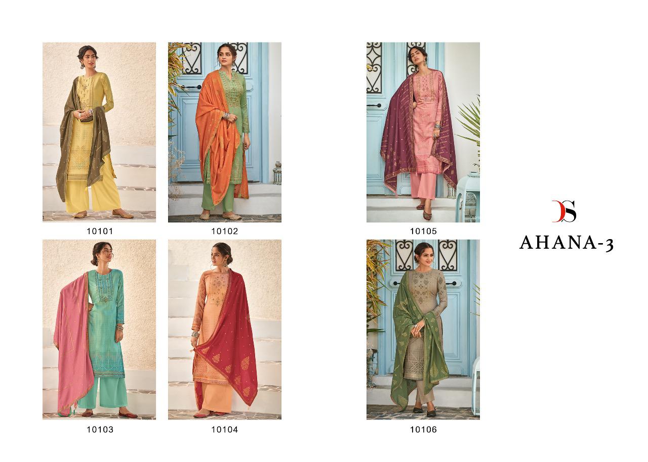 Deepsy Presents  Ahana  Vol 3 Designer Dress Material Collection