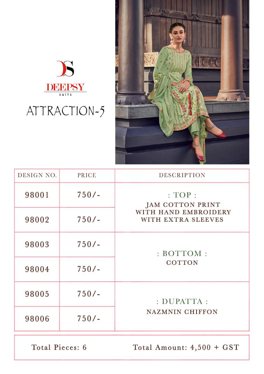 Deepsy Presents Attraction Vol 5  Designer Heavy Dress Material