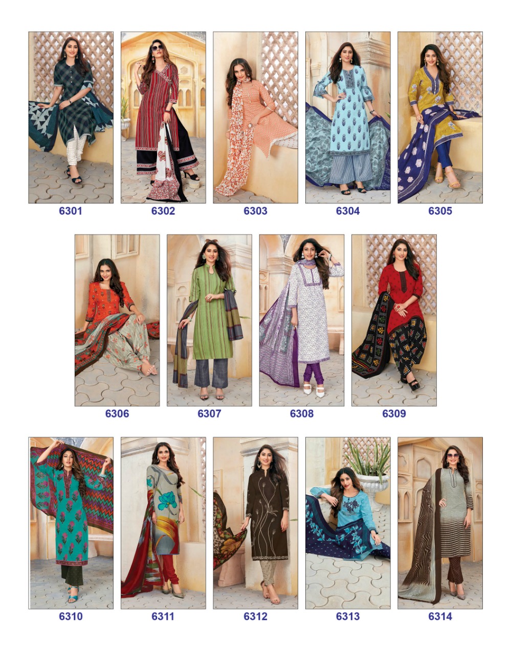 Deeptex Presents Miss India Vol 63 Cotton Dress Material Collection